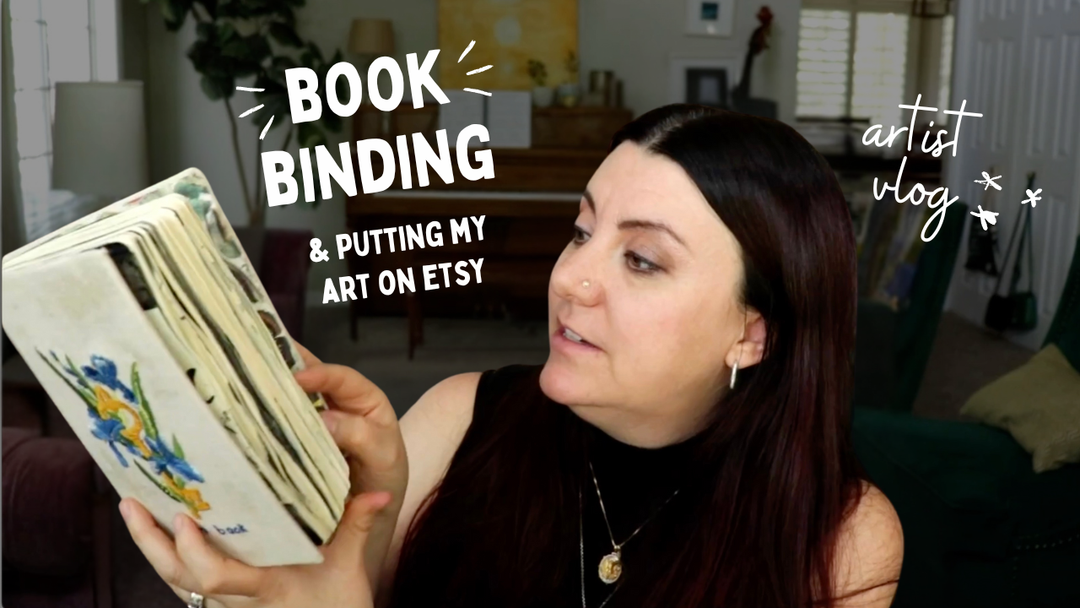 Artist Vlog: Easy DIY Bookbinding Tutorial & Selling Art on Etsy