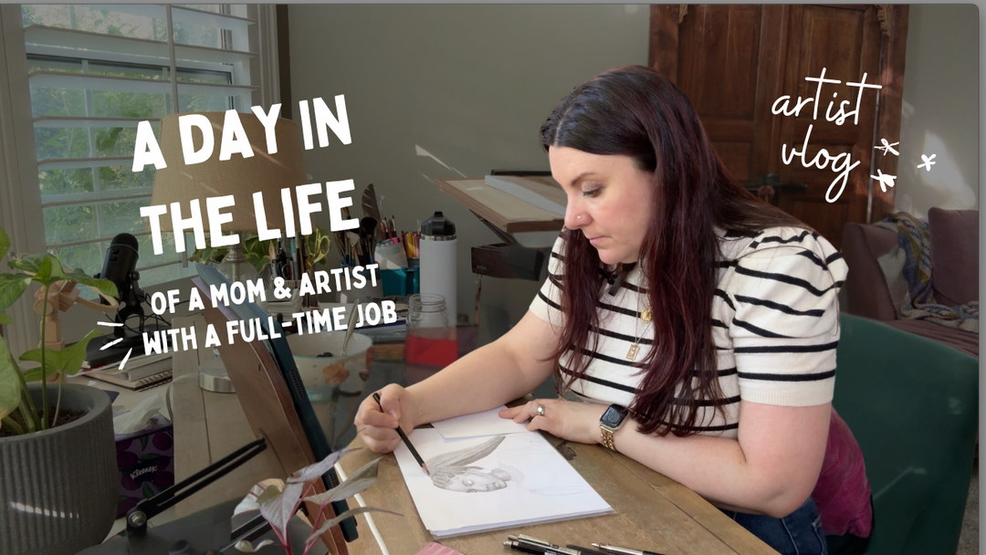 Artist Vlog: Day in the Life | Creative Process & Zine Update