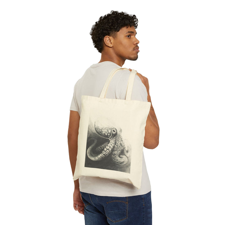Indomitable Spirit | Octopus Charcoal Drawing Tote Bag