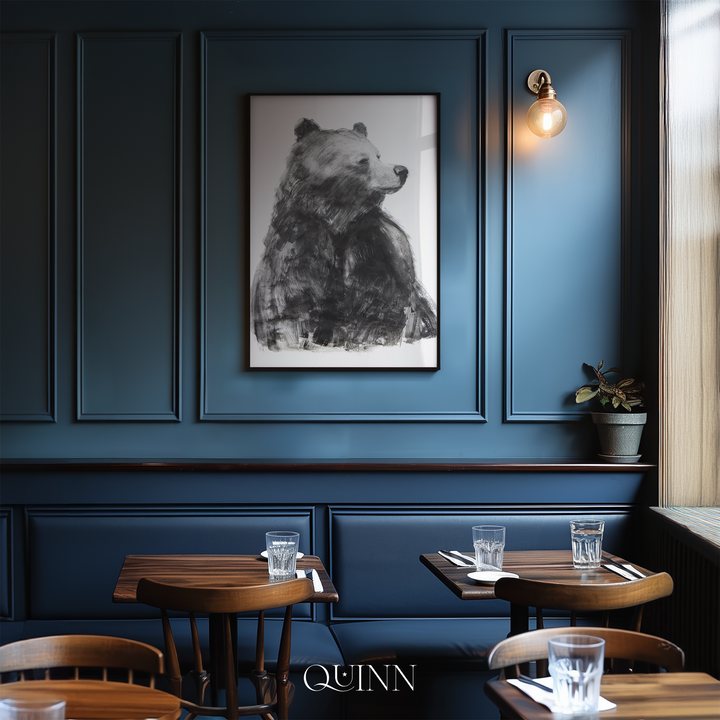 Earth Wisdom | Charcoal Bear Limited Edition Signed Fine Art Print