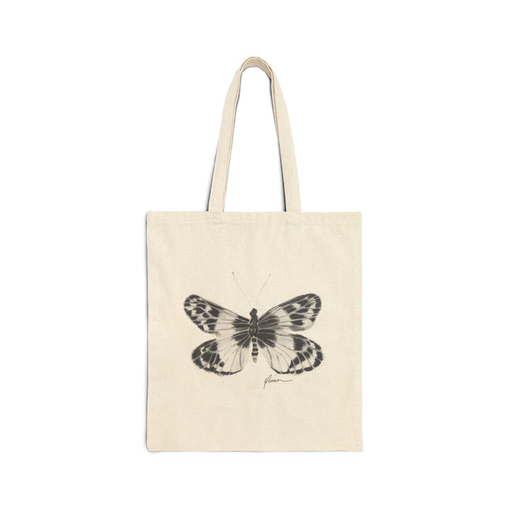 Triumphant Emergence | Butterfly Charcoal Drawing Tote Bag