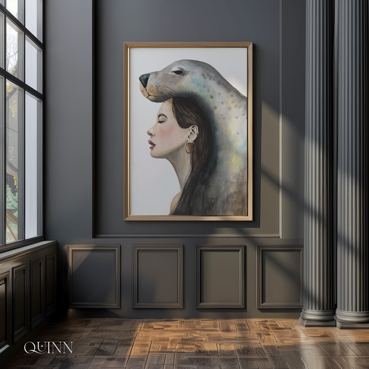 Reclaiming. Rewilding. | Selkie Seal Woman Watercolor Limited Edition Signed Fine Art Print