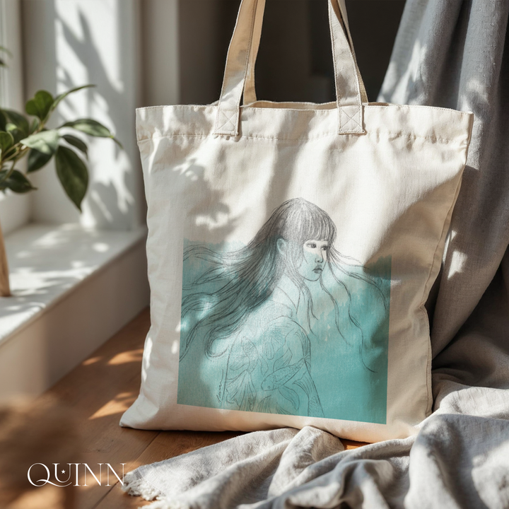 Braving the Depths | Watercolor Spirituality Tote Bag