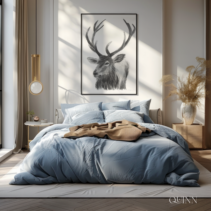 Guide Me Home | Charcoal Stag Limited Edition Signed Fine Art Print