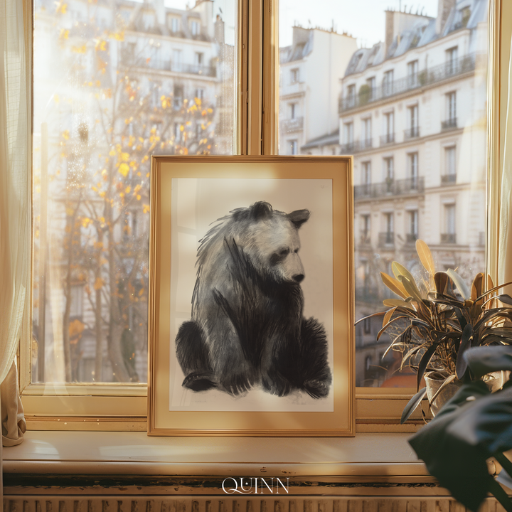 You are Loved | Charcoal Bear Limited Edition Signed Fine Art Print