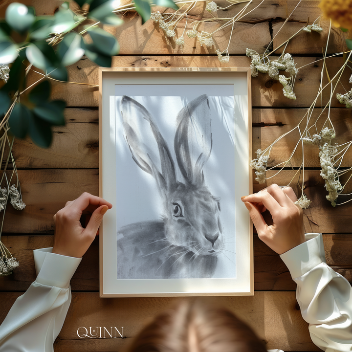 The Wayfinder | Charcoal Rabbit Limited Edition Signed Fine Art Print