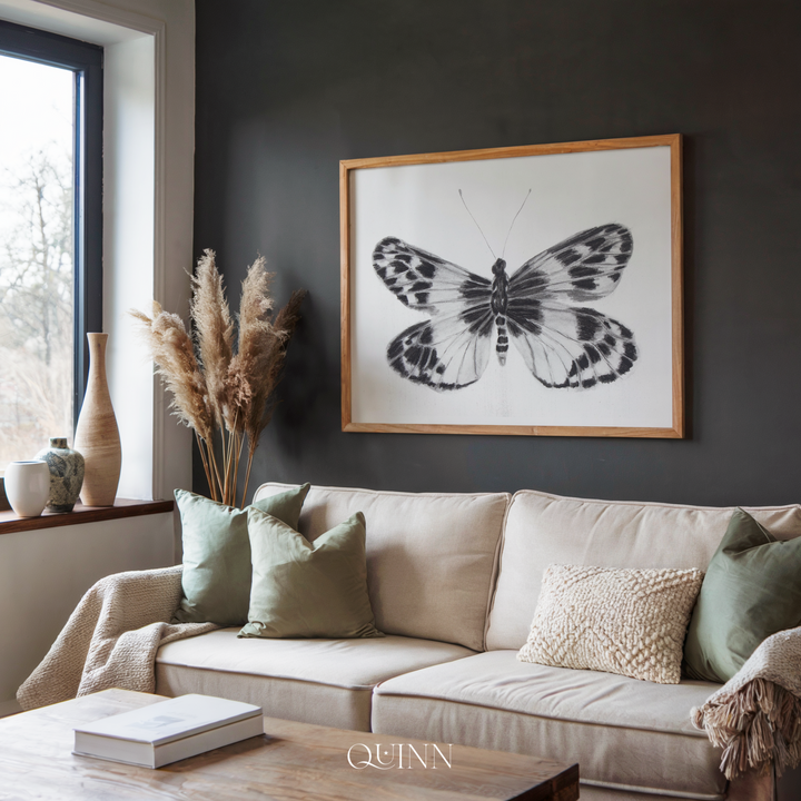 Triumphant Emergence | Charcoal Butterfly Limited Edition Signed Fine Art Print