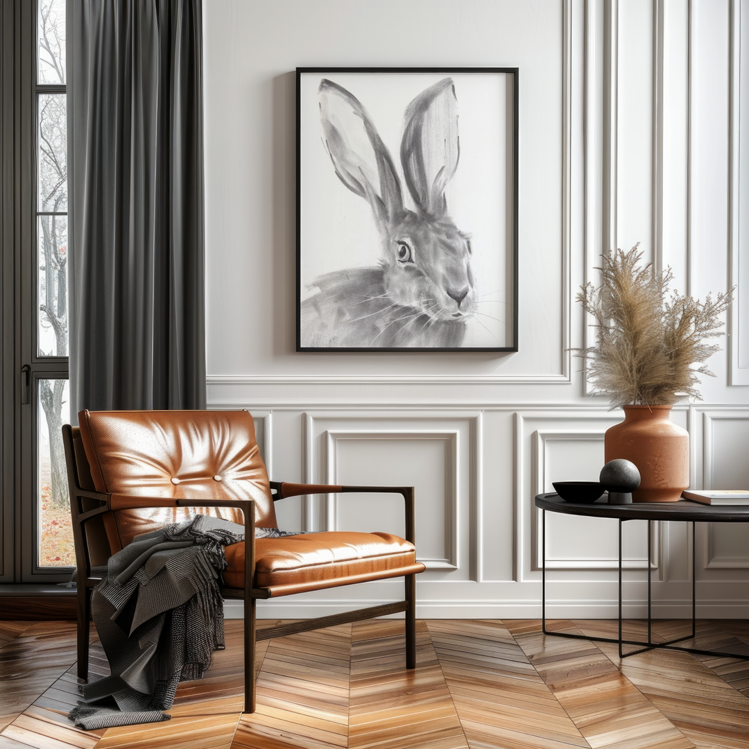 The Wayfinder | Charcoal Rabbit Limited Edition Signed Fine Art Print