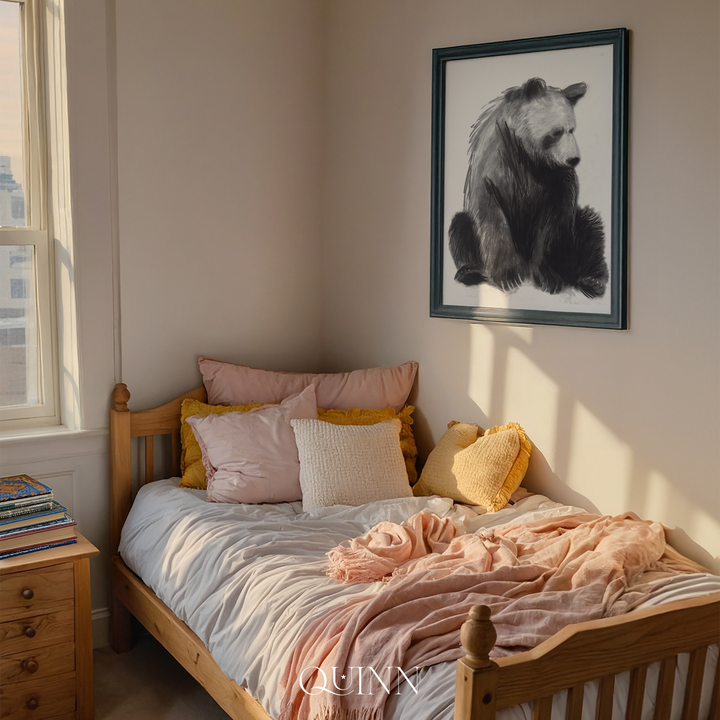 You are Loved | Charcoal Bear Limited Edition Signed Fine Art Print