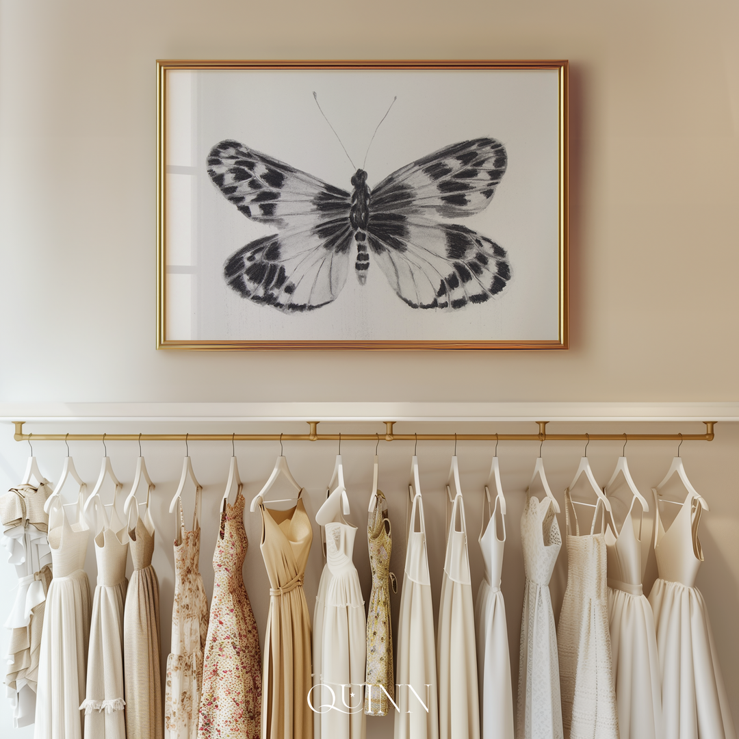 Triumphant Emergence | Charcoal Butterfly Limited Edition Signed Fine Art Print