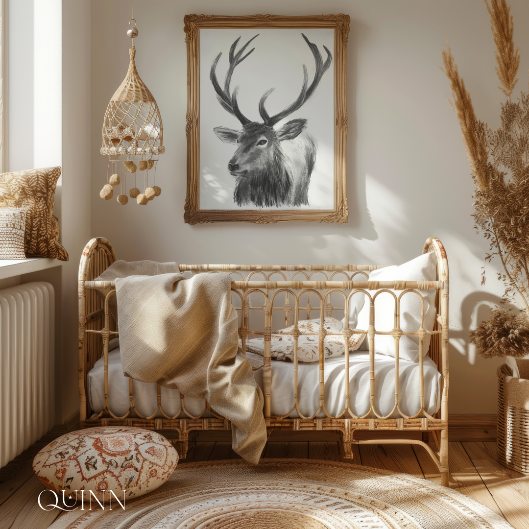 Guide Me Home | Charcoal Stag Limited Edition Signed Fine Art Print