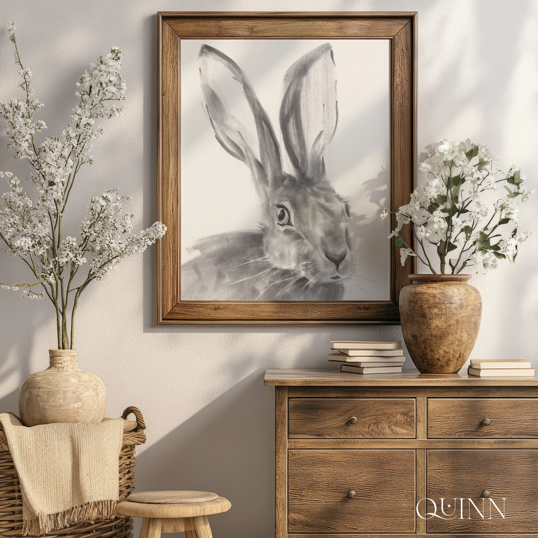 The Wayfinder | Charcoal Rabbit Limited Edition Signed Fine Art Print