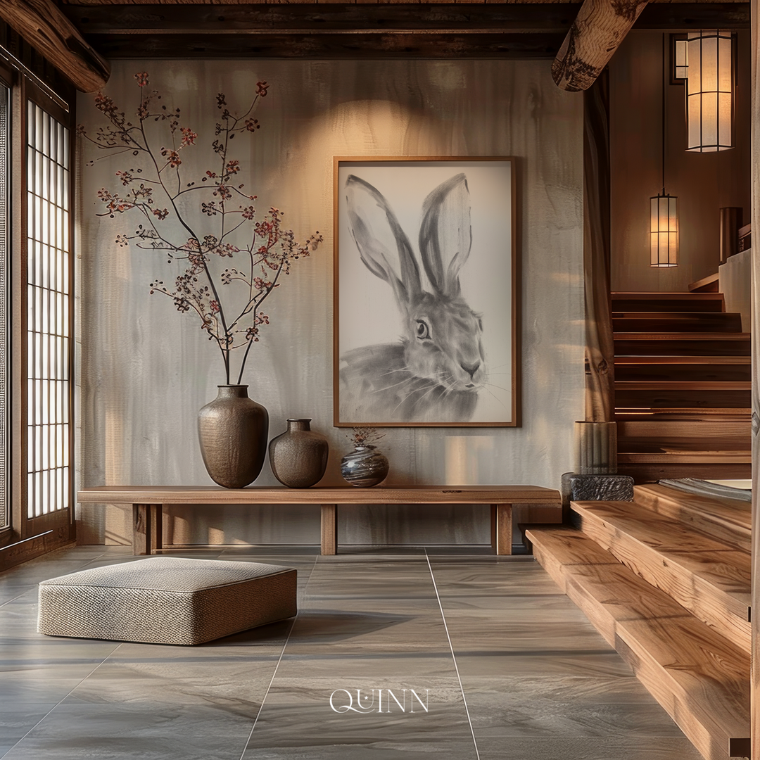 The Wayfinder | Charcoal Rabbit Limited Edition Signed Fine Art Print