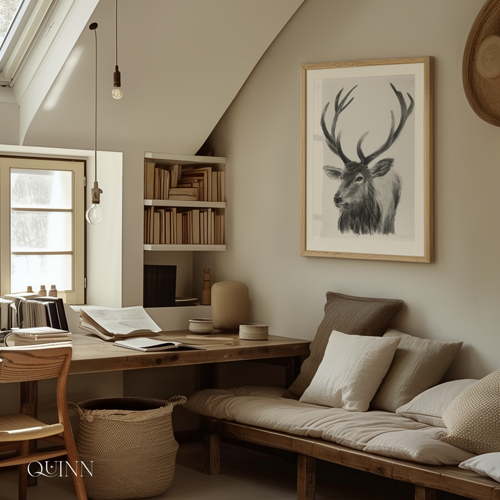 Guide Me Home | Charcoal Stag Limited Edition Signed Fine Art Print