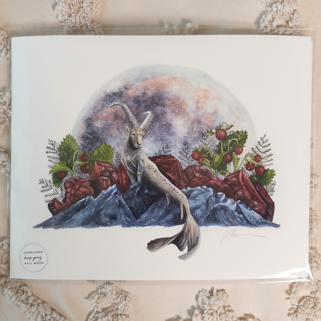 Capricorn Full Moon Limited Edition Signed Fine Art Print