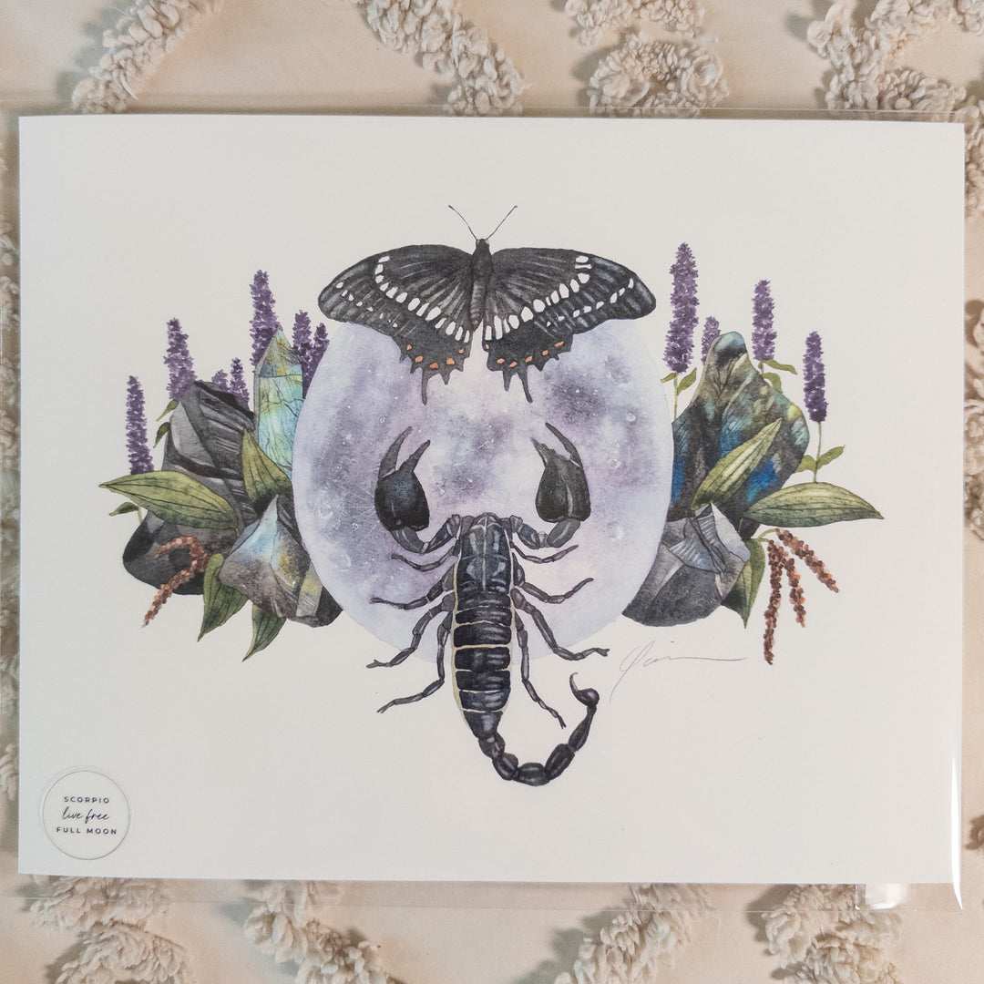 Scorpio Full Moon Limited Edition Signed Fine Art Print