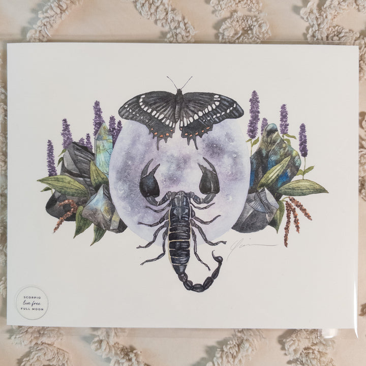 Scorpio Full Moon Limited Edition Signed Fine Art Print