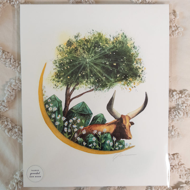 Taurus New Moon Limited Edition Signed Fine Art Print