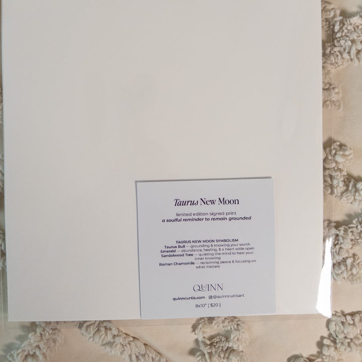 Taurus New Moon Limited Edition Signed Fine Art Print