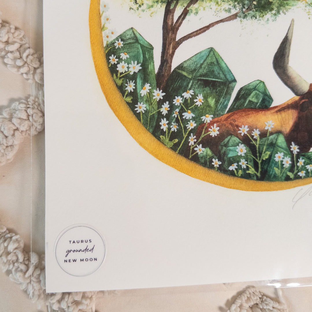 Taurus New Moon Limited Edition Signed Fine Art Print