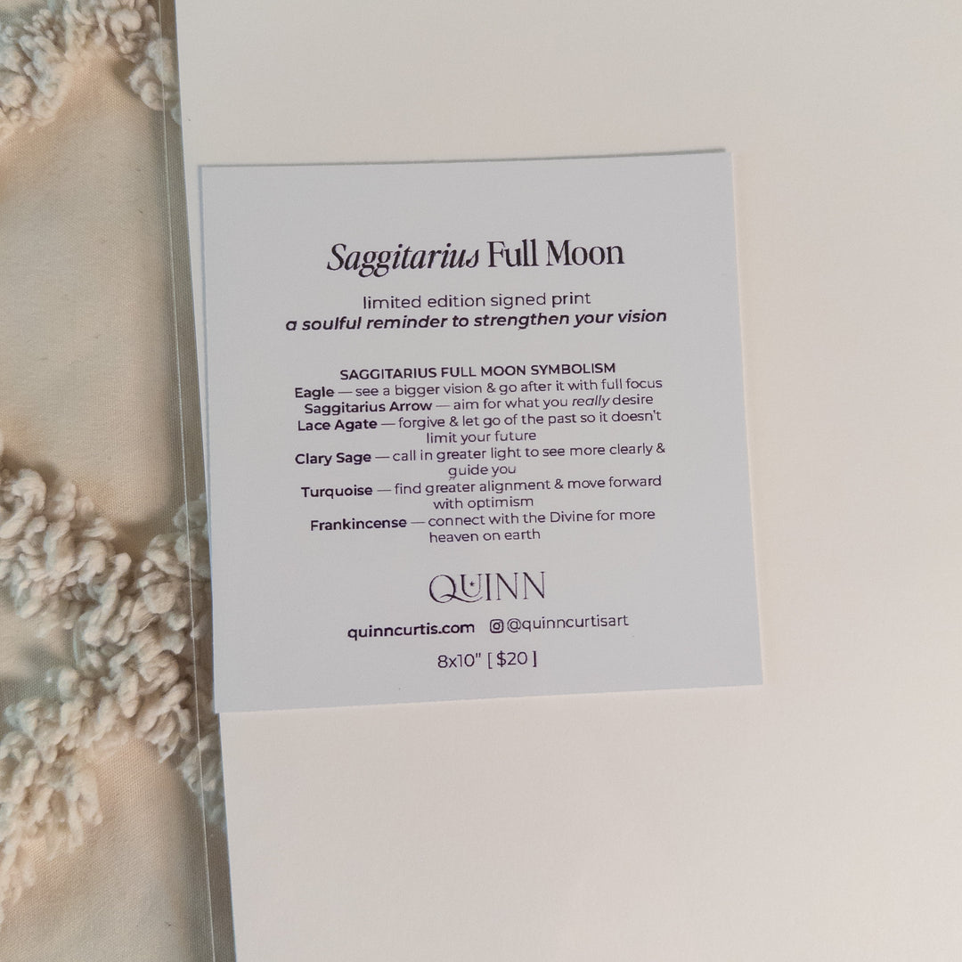 Sagittarius Full Moon Limited Edition Signed Fine Art Print