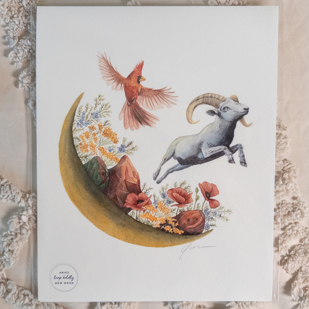 Aries New Moon Limited Edition Signed Fine Art Print