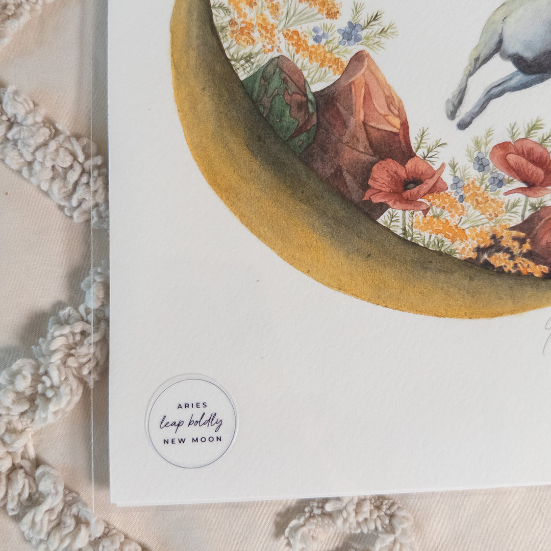Aries New Moon Limited Edition Signed Fine Art Print