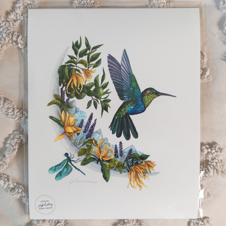 Gemini New Moon Limited Edition Signed Fine Art Print