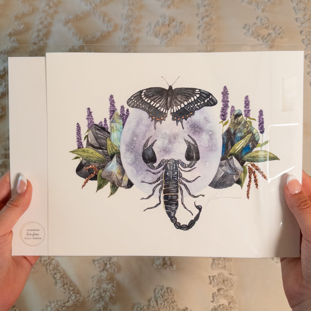 Scorpio Full Moon Limited Edition Signed Fine Art Print