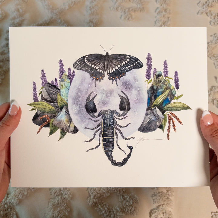 Scorpio Full Moon Limited Edition Signed Fine Art Print
