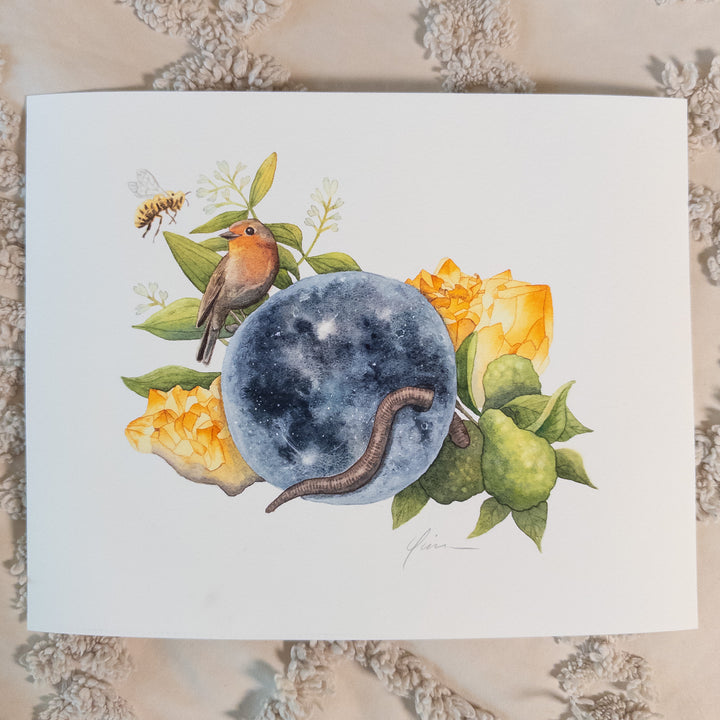 Virgo Full Worm Moon Limited Edition Signed Fine Art Print
