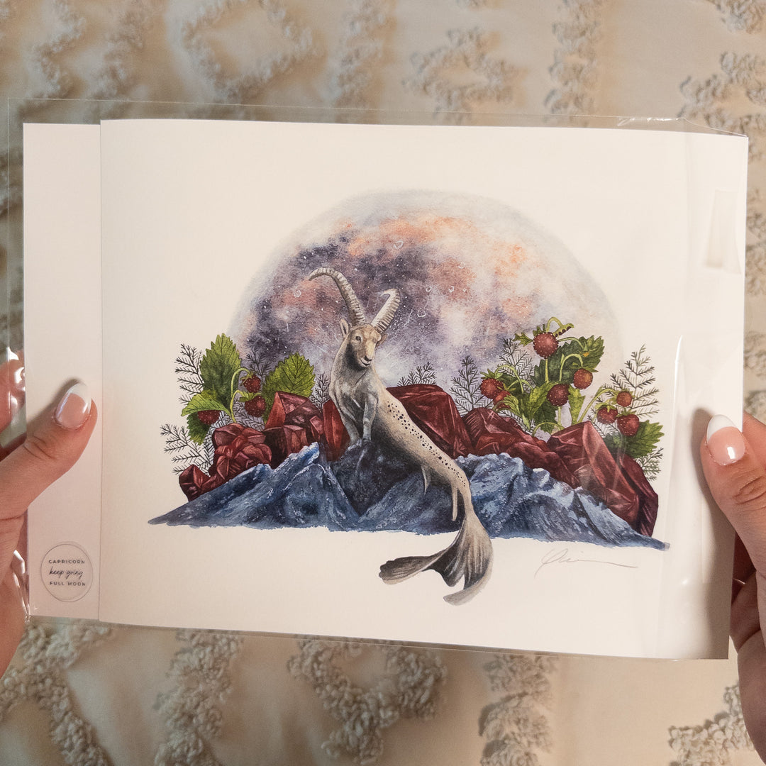 Capricorn Full Moon Limited Edition Signed Fine Art Print