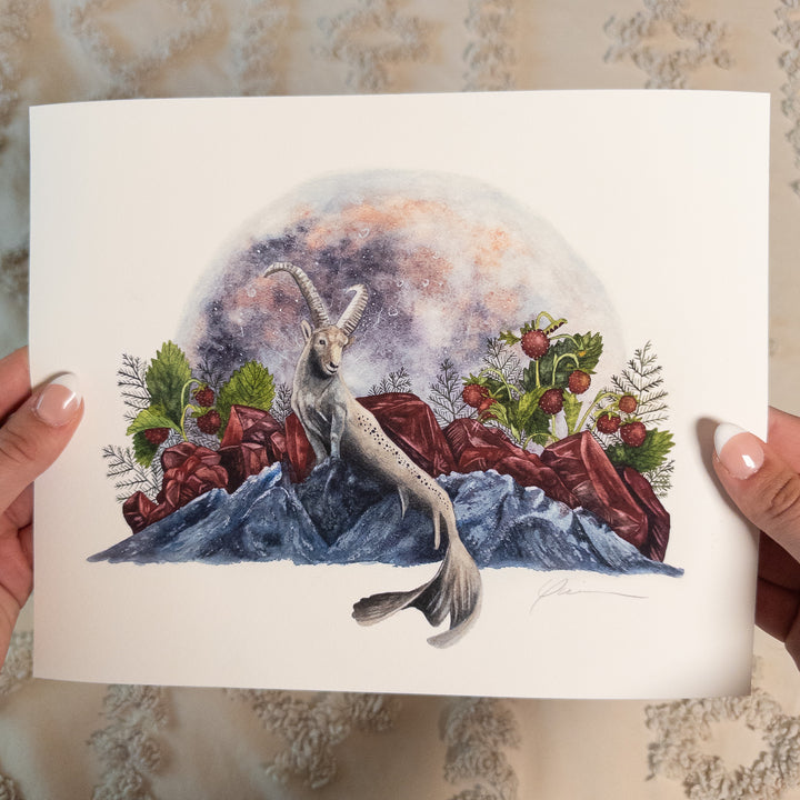 Capricorn Full Moon Limited Edition Signed Fine Art Print