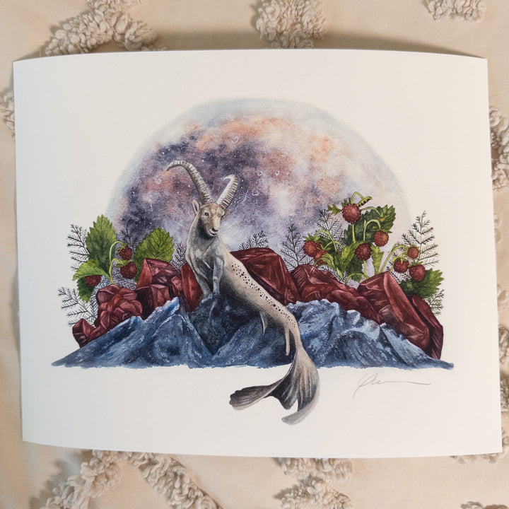 Capricorn Full Moon Limited Edition Signed Fine Art Print