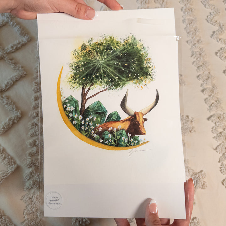 Taurus New Moon Limited Edition Signed Fine Art Print