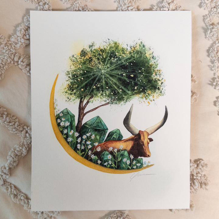 Taurus New Moon Limited Edition Signed Fine Art Print