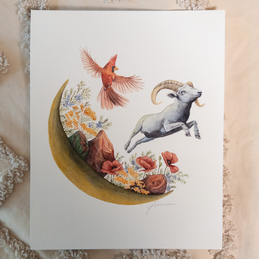 Aries New Moon Limited Edition Signed Fine Art Print