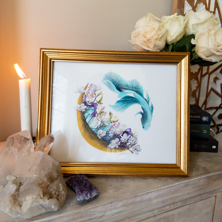 Pisces New Moon Limited Edition Signed Fine Art Print