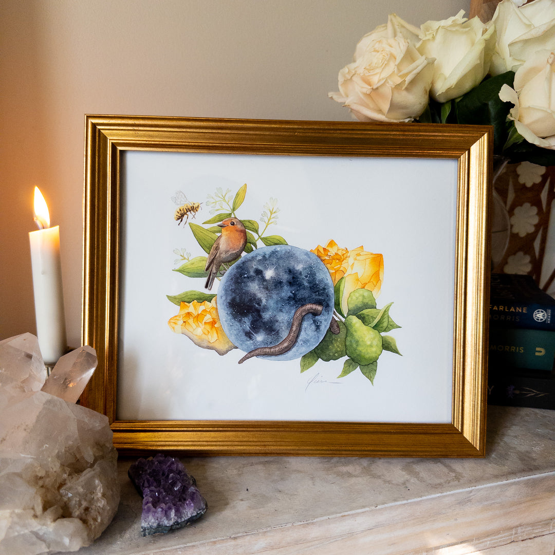 Virgo Full Worm Moon Limited Edition Signed Fine Art Print