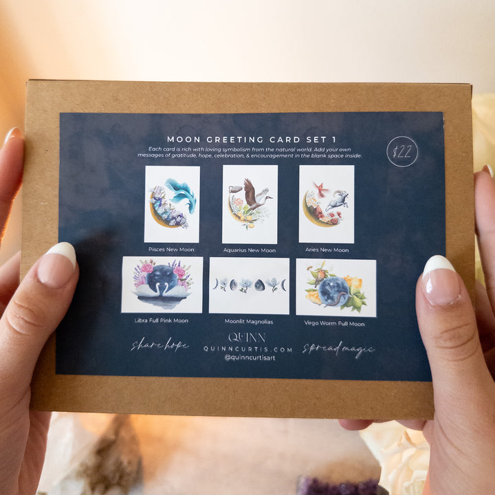 Astrology Moon Greeting Card Set 1