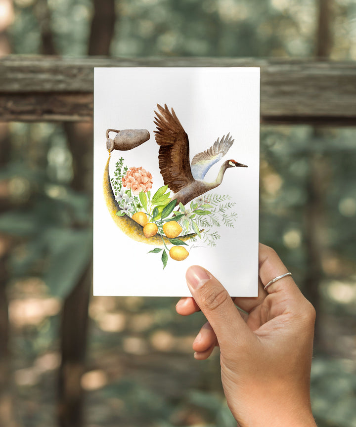 Astrology Moon Greeting Card Set 1