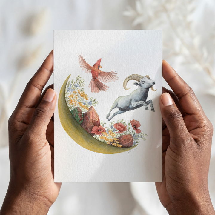 Astrology Moon Greeting Card Set 1