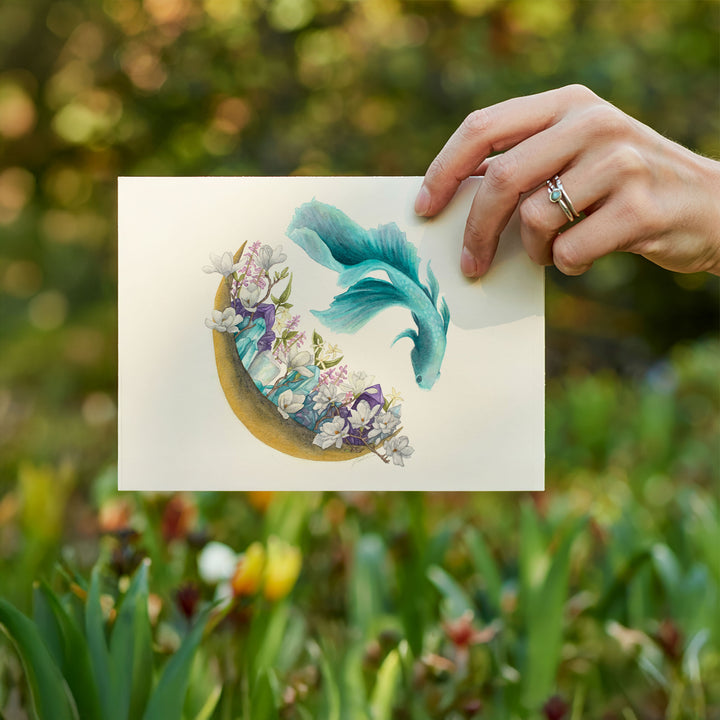 Astrology Moon Greeting Card Set 1