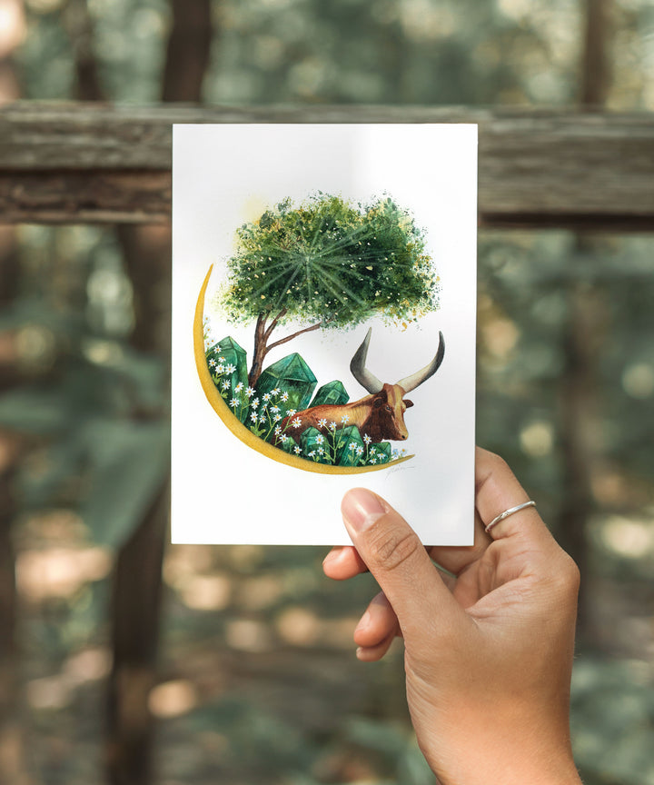 Astrology Moon Greeting Card Set 2