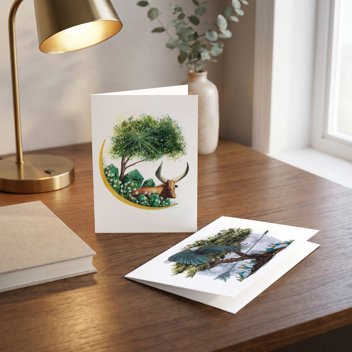 Astrology Moon Greeting Card Set 2